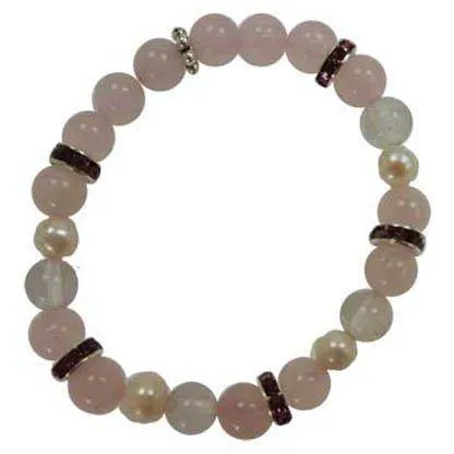 8mm Rose Quartz/ Quartz