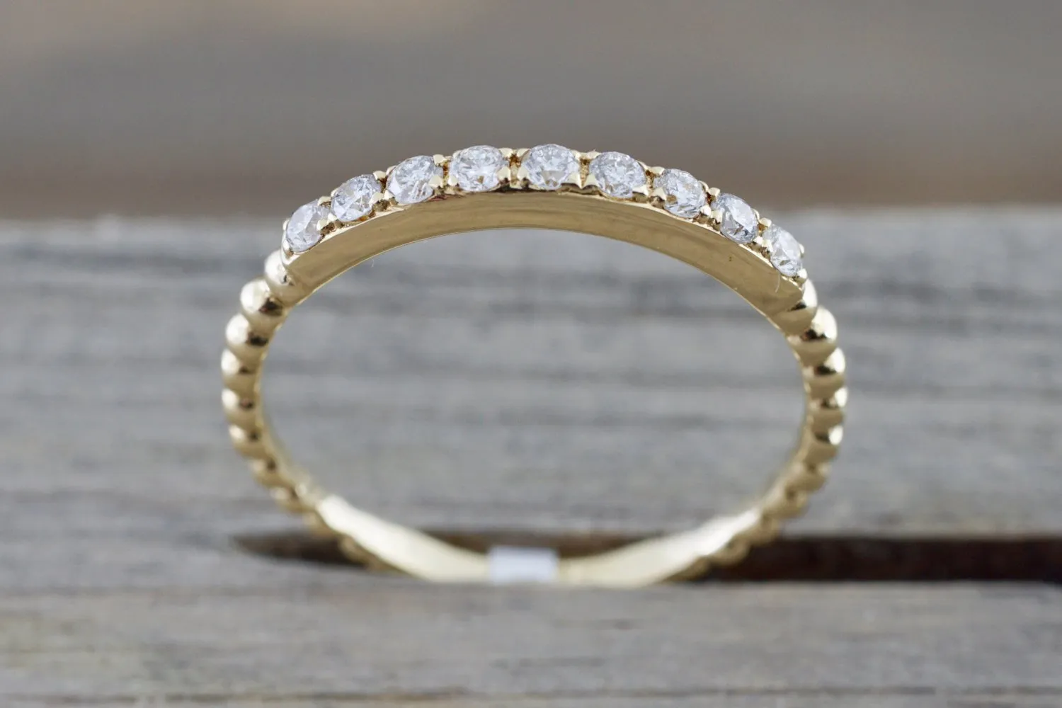 9 Diamond Bead Band