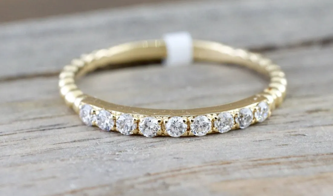 9 Diamond Bead Band