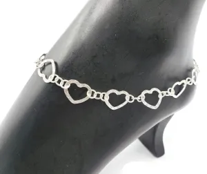 925 Sterling Silver Anklet - #13