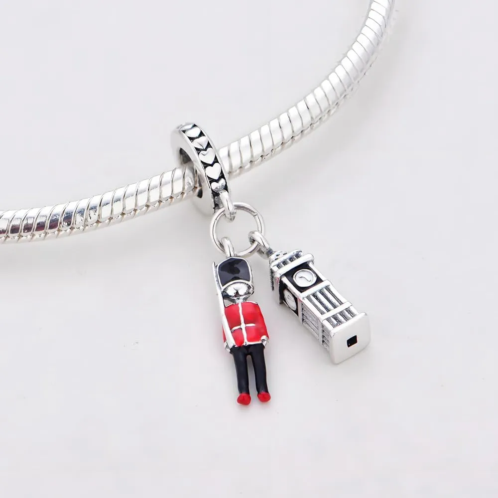 925 Sterling Silver Charms, Big Ben Charms, Love Charms, DIY Charms, Valentine's Day Mother's Day Charms Gifts for Women