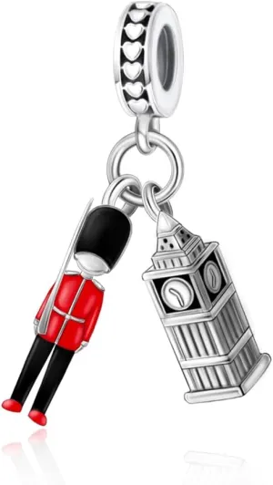 925 Sterling Silver Charms, Big Ben Charms, Love Charms, DIY Charms, Valentine's Day Mother's Day Charms Gifts for Women