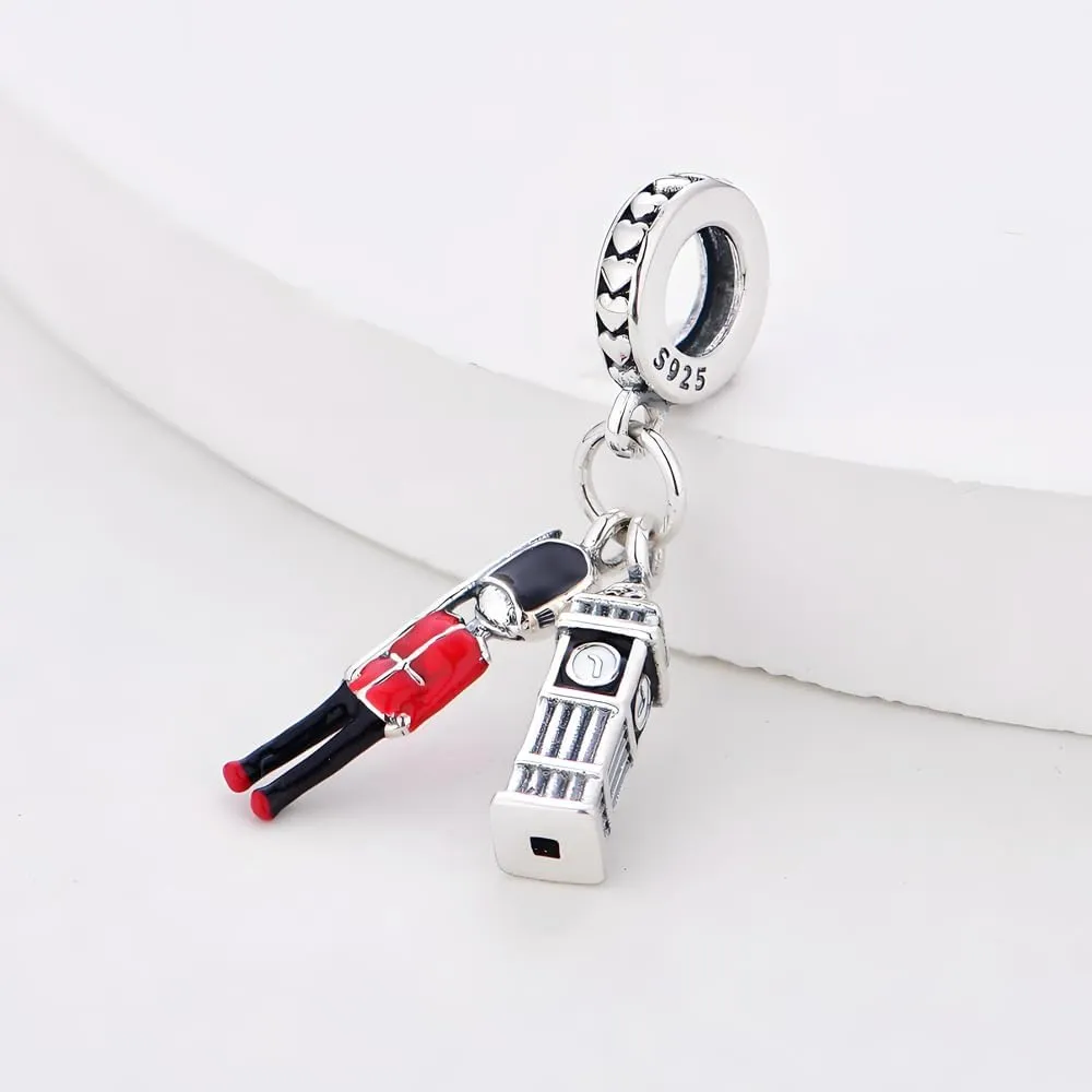 925 Sterling Silver Charms, Big Ben Charms, Love Charms, DIY Charms, Valentine's Day Mother's Day Charms Gifts for Women