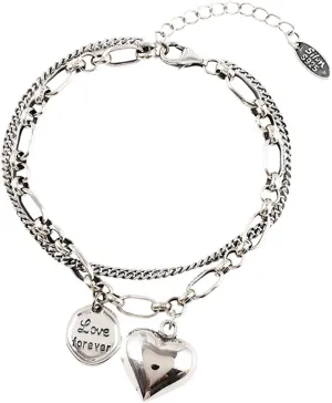 925 Sterling Silver Link Chain Bracelet for Women Handmade Layered Adjustable Sterling Silver Bracelets Bangles Jewelry Gifts
