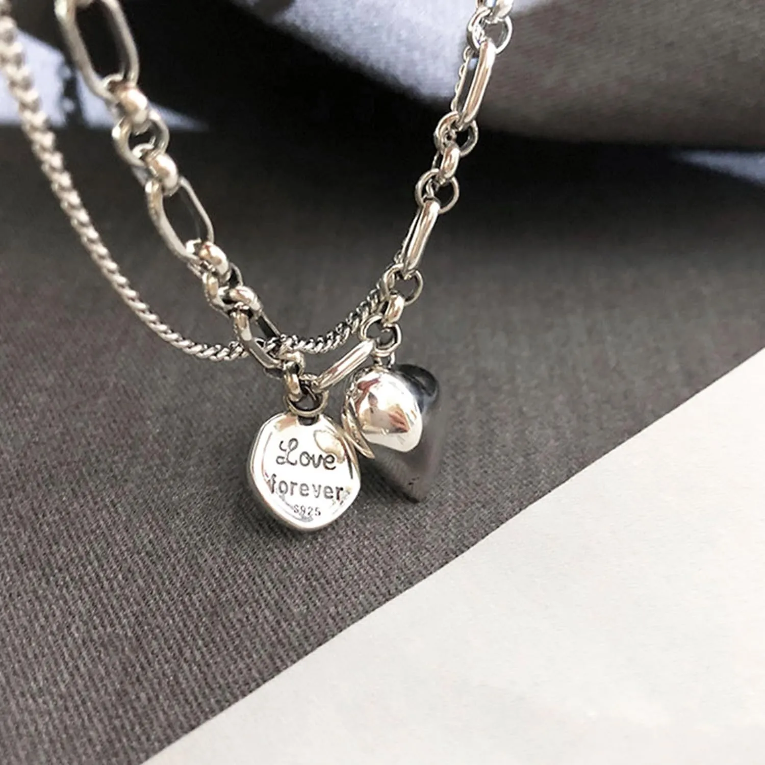 925 Sterling Silver Link Chain Bracelet for Women Handmade Layered Adjustable Sterling Silver Bracelets Bangles Jewelry Gifts