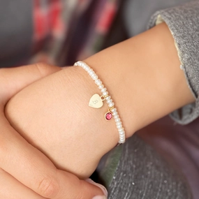 925 Silver Pearl Chain Shop Personalized Heart Bracelets Just Launched
