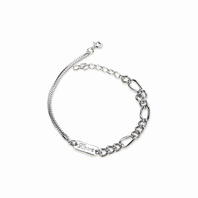 Consistent Elegance Easy Journey 925 Silver Personalized Engraving Chain Shop Personalized Bracelets