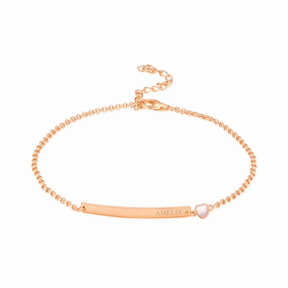 Wide-Ranging Composites Top notch 925 Silver Thread Shop Personalized Heart Bracelets