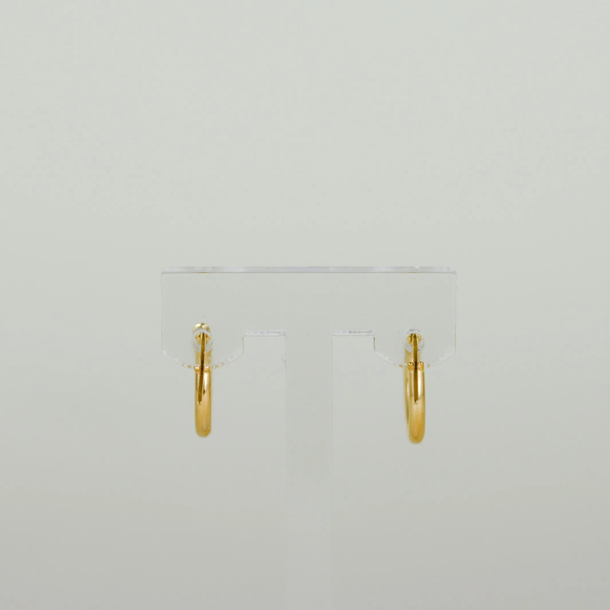9ct Yellow Gold 15mm Hoop Earrings