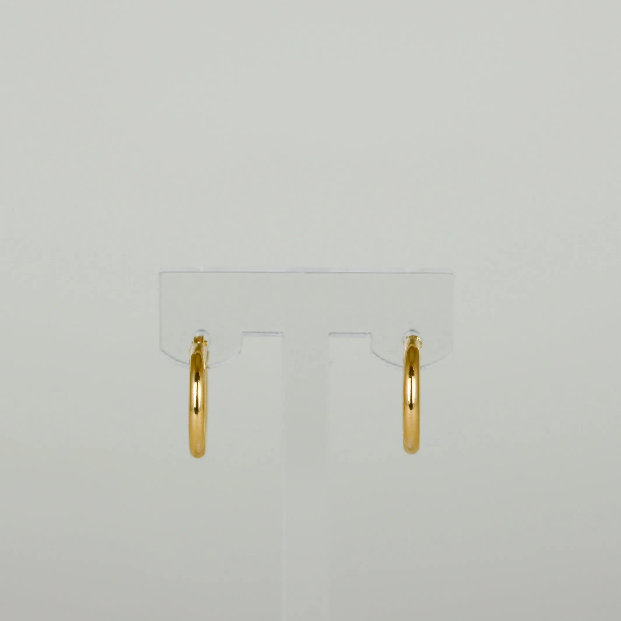 9ct Yellow Gold 15mm Hoop Earrings
