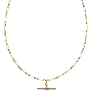 9ct Yellow Gold T-Bar Chain Necklace GN354