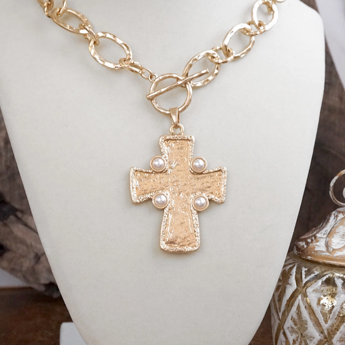Fantastic Present Grace in the Details ?C Byzantine Cross Pendant Necklace