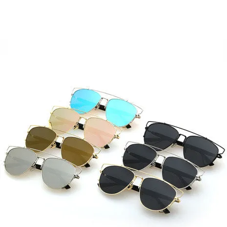 Alessa Aviator Sunglasses - Blue