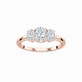 Alexa 2 ctw Cushion Lab Grown Diamond Basket Three Stone Engagement Ring Winter Gift Lightweight Jewelry