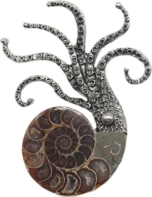 Alloy Brooch Large Octopus Brooch Pin Unique Corsage Pins Alloy Material Suitable for Women Girls Clothing and Bags