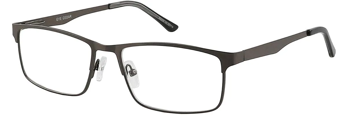 Amcedar 5-Pack Reading Glasses Men Metal Frame Rectangle Style Stainless Steel Material Spring Hinges Includes Computer Readers  1.00  1.00 Magnification (Pack of 5) 5 Pairs Mix