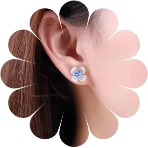 Andelaisi Boho Acrylic Flower Earrings Vintage Resin Flower Studs Earrings Acrylic Tiny Flower Earrings Minimalist Flower Floral Earrings Jewelry for Women