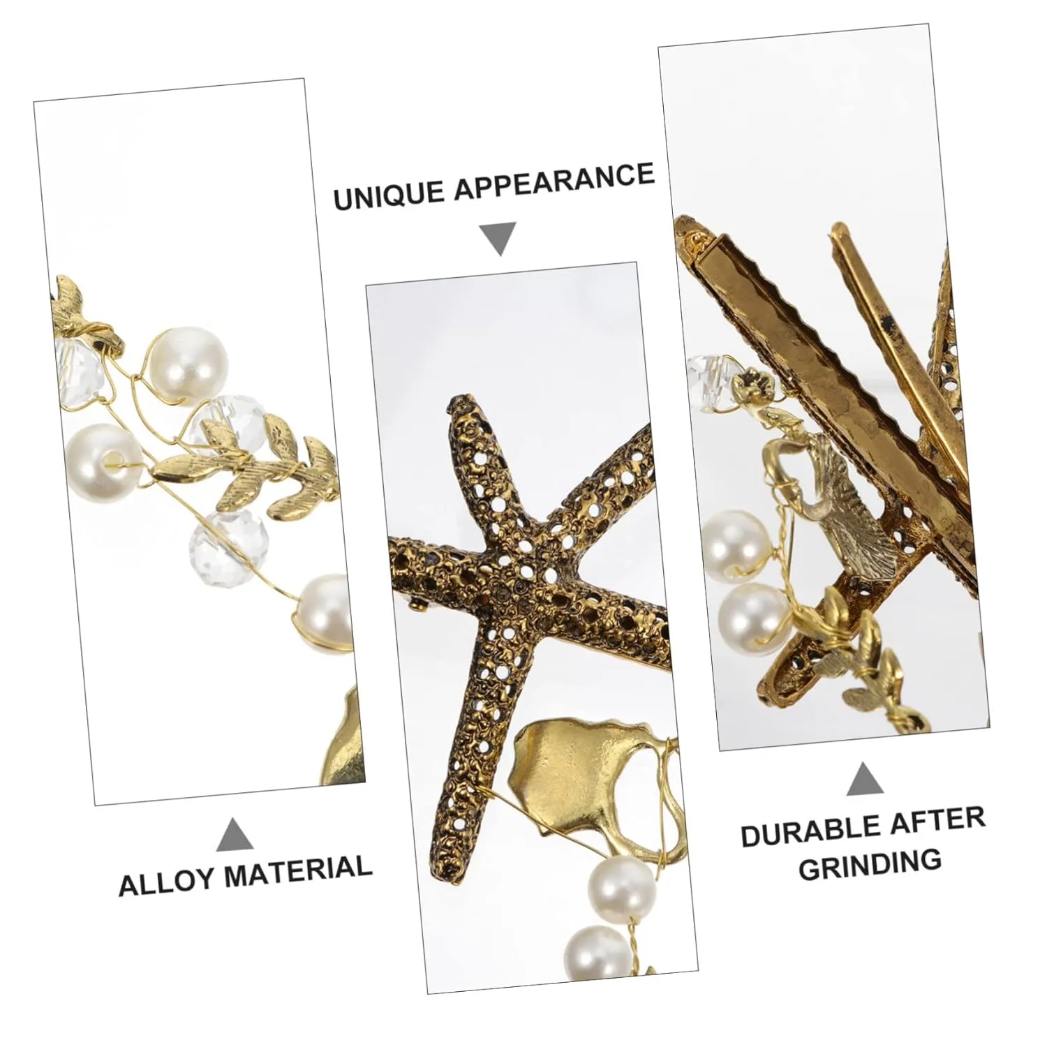 Angoily Pearl Hoops Headband Wedding Headpiece for Bride Fashion Jewelry for Women