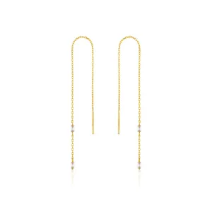 Ania Haie Glow Threader Earrings - Gold