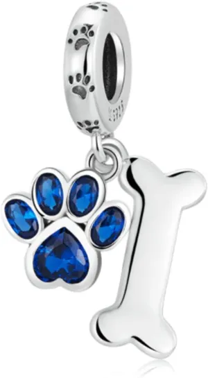 Animal Charms for Pandora Bracelets 925 Sterling Silver Charms Turtle Bone Paw Insect Butterfly Ladybug Peacock Charms