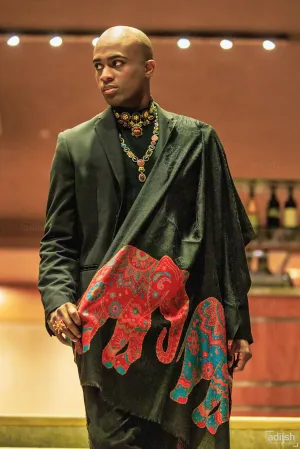 Animal Weave Kani Pashmina Shawl