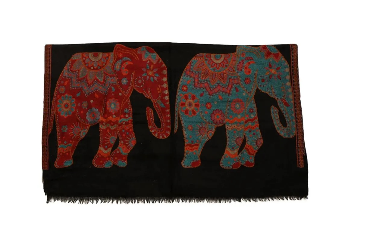 Animal Weave Kani Pashmina Shawl