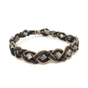 Anju Jewelry - Aadi Leather, Jute, & Metal Beads Bracelet