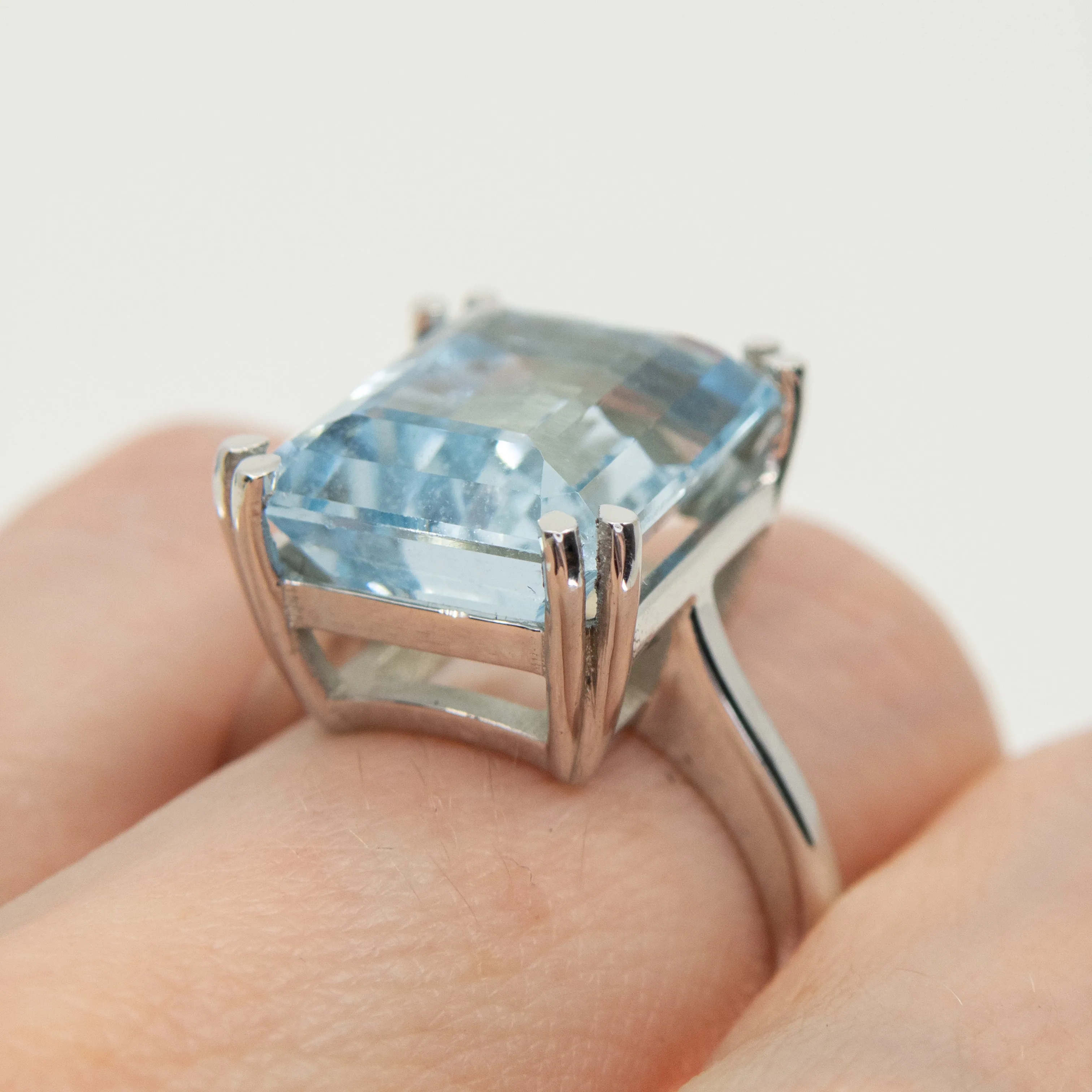 Aquamarine Cocktail Ring