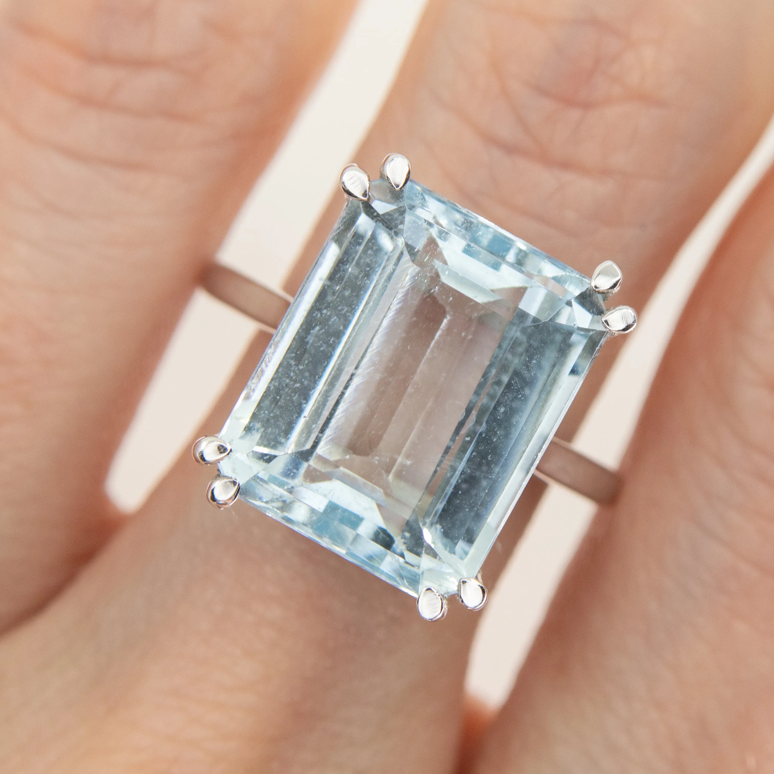 Aquamarine Cocktail Ring