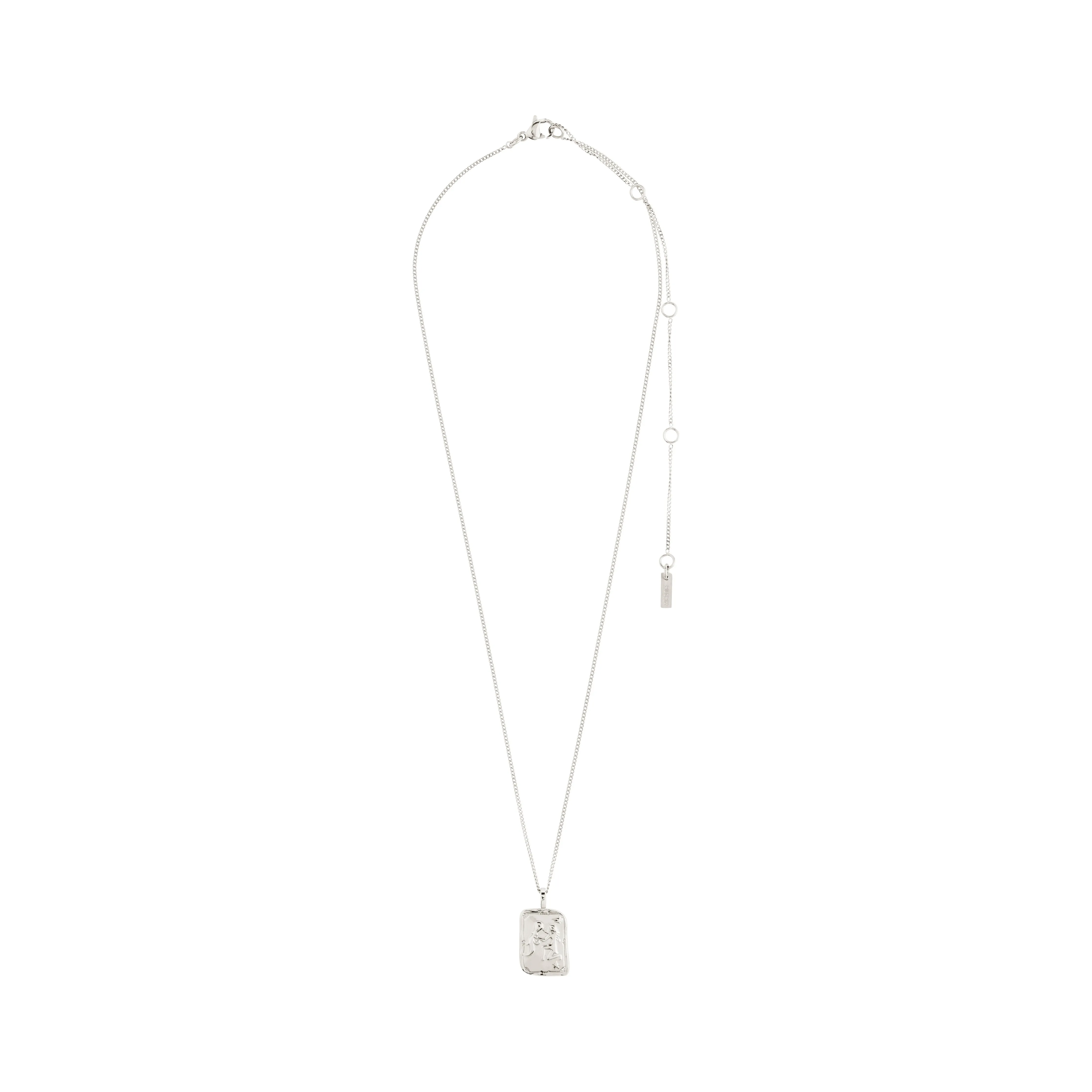 AQUARIUS Zodiac Sign necklace, silver-plated