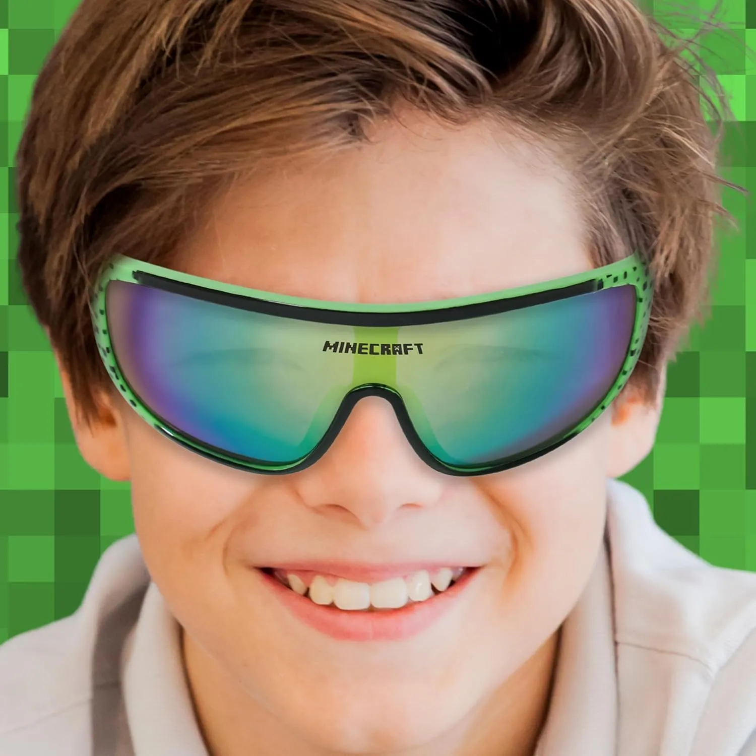 ARKAID Official Minecraft Boys Sunglasses | UV400 | One Size Fits Most Kids