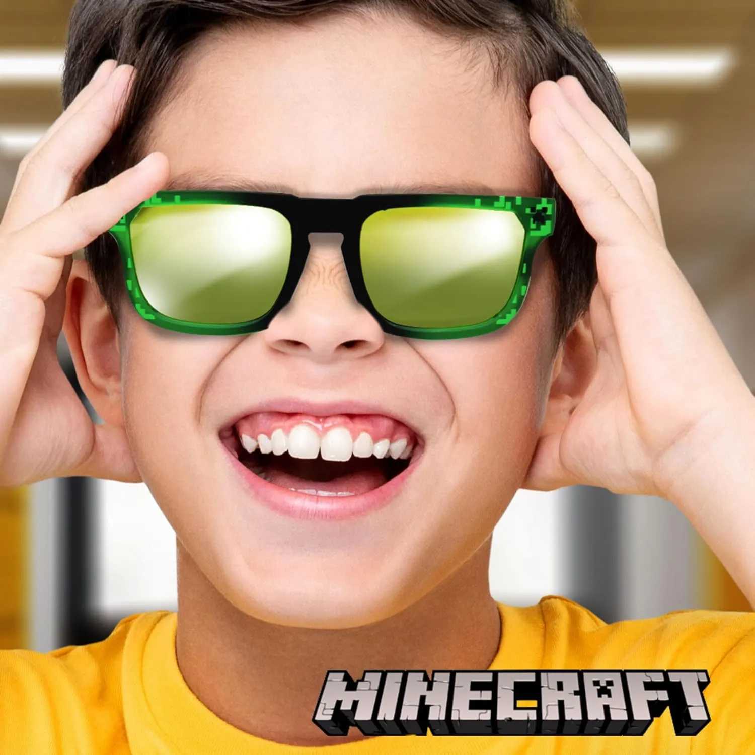 ARKAID Official Minecraft Boys Sunglasses | UV400 | One Size Fits Most Kids