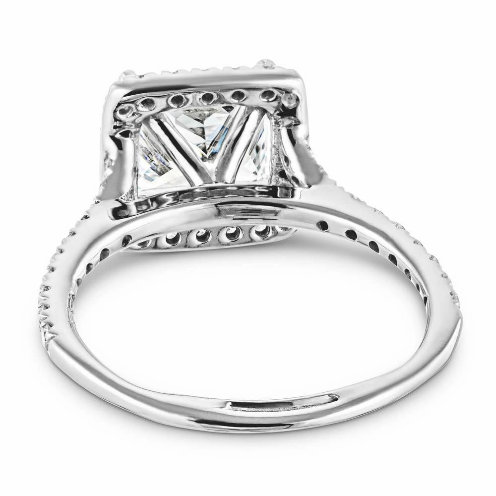 Customizable item Creative Emblem Charlotte Princess Lab Grown Diamond Split Shank Halo Engagement Ring