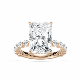 Aubrey 7 ctw Radiant Lab Grown Diamond Single Shared Prong Hidden Halo Engagement Ring Branded Symbol