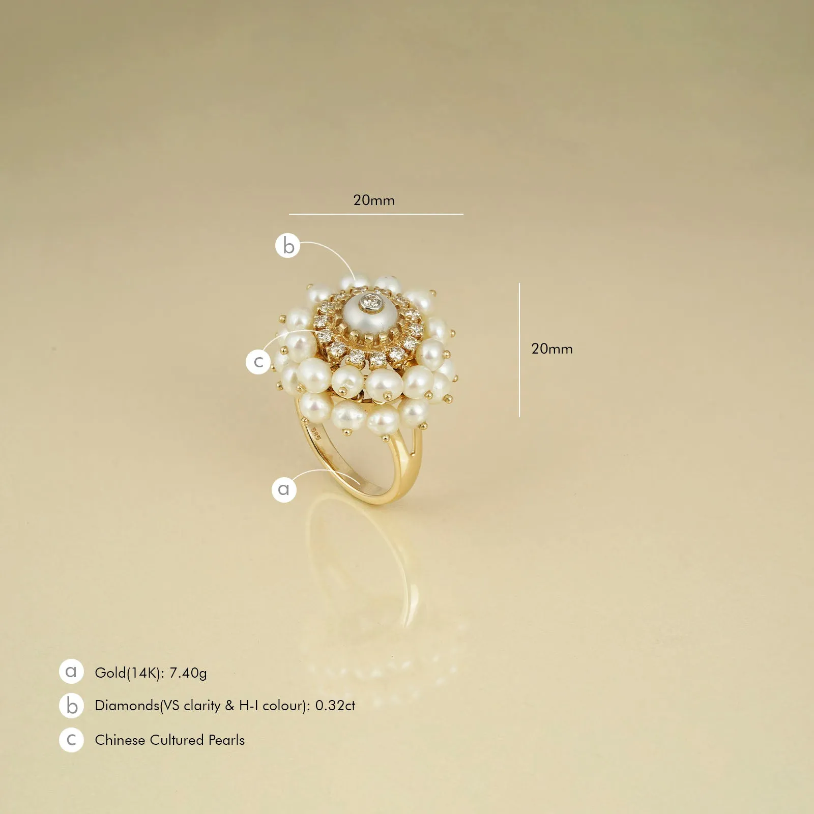 Audrey Snow Ring
