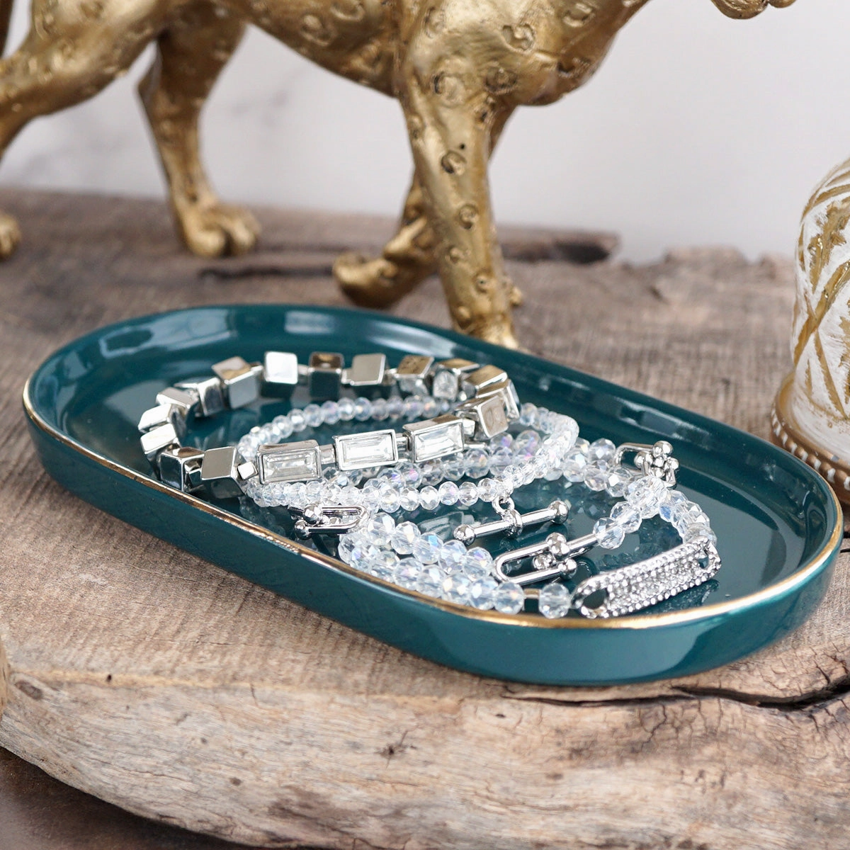 Heartwarming Connection Aurora Gleam ?C Layered Luxe Bracelet Set