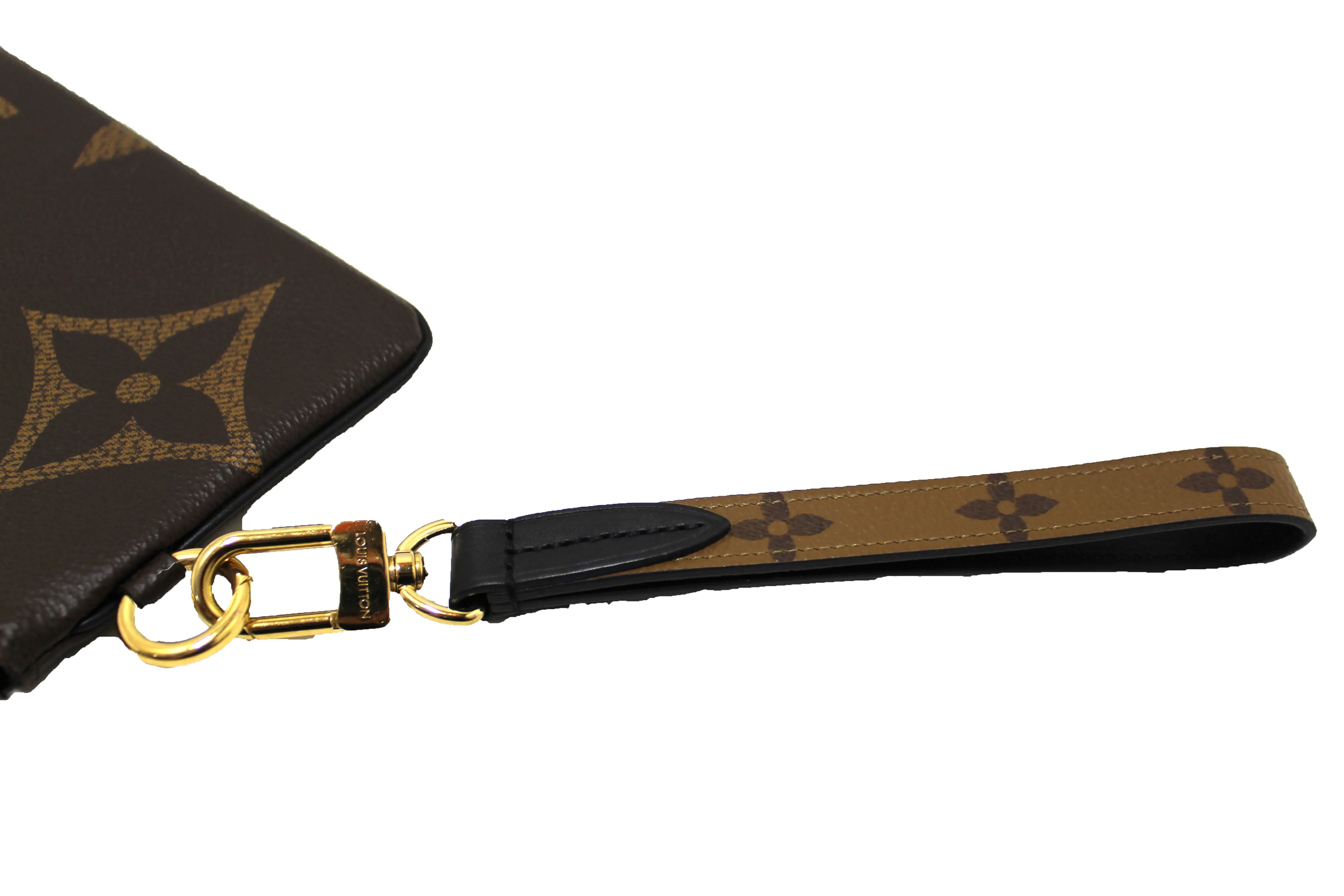 Authentic Louis Vuitton Monogram Giant/Monogram Reverse Canvas Trio Pouch