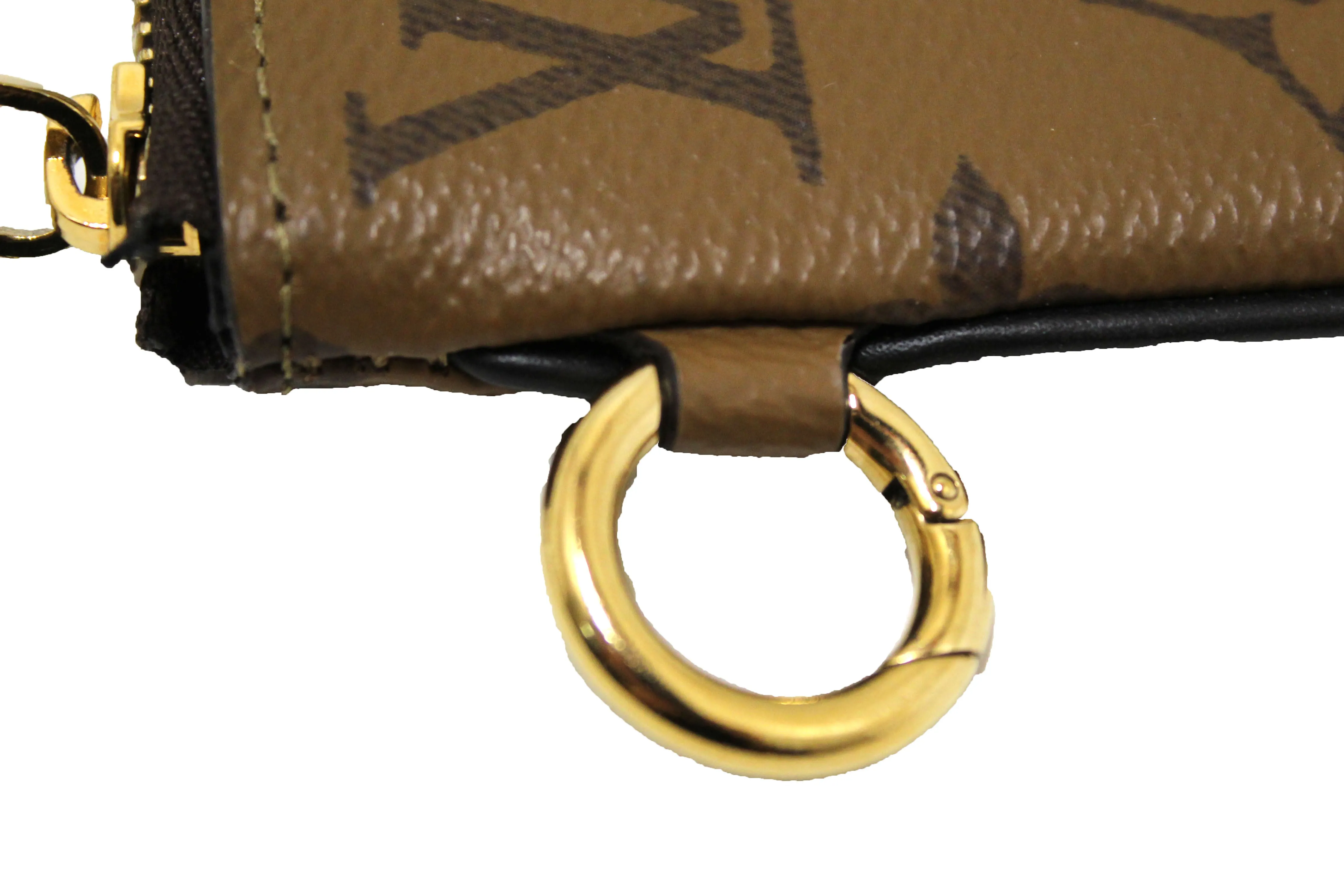 Authentic Louis Vuitton Monogram Giant/Monogram Reverse Canvas Trio Pouch