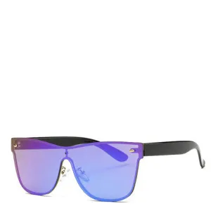 Aya Purple Rimless Sunglasses