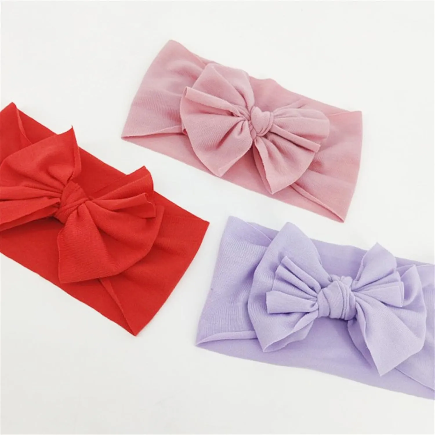 Baby Girl Bows and Headbands Elastic Baby Girl Bows and Headbands Baby Bows Toddler Cute Hair Accessories (E, One Size)