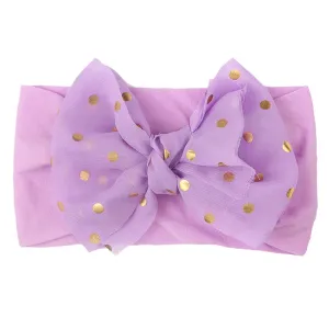 Baby Girls Bows Headbands Nylon Hairbands Ribbon Bow Elastic Hair Accessories for Newborns Infants Toddlers Kids (C, One Size)