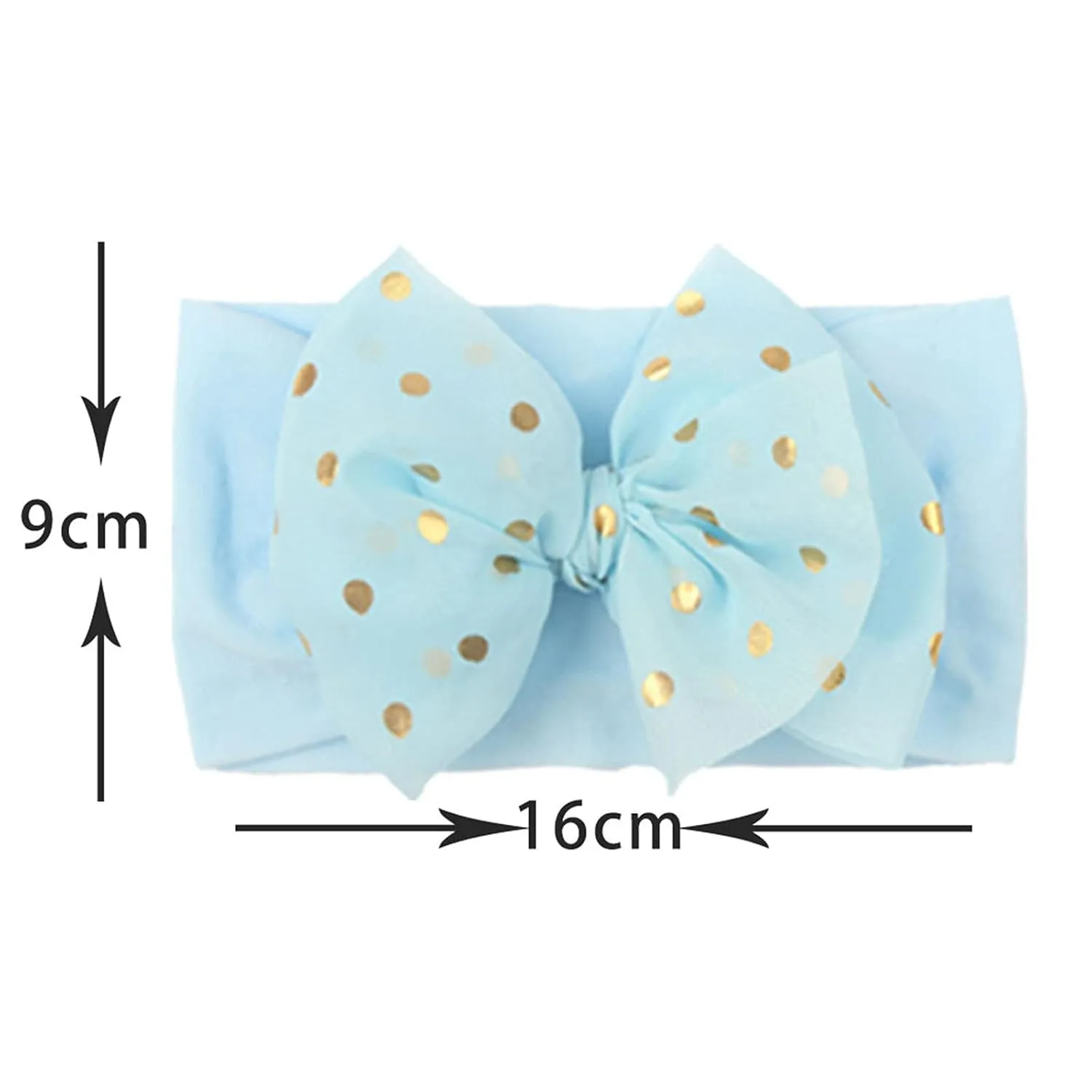 Baby Girls Bows Headbands Nylon Hairbands Ribbon Bow Elastic Hair Accessories for Newborns Infants Toddlers Kids (F, One Size)