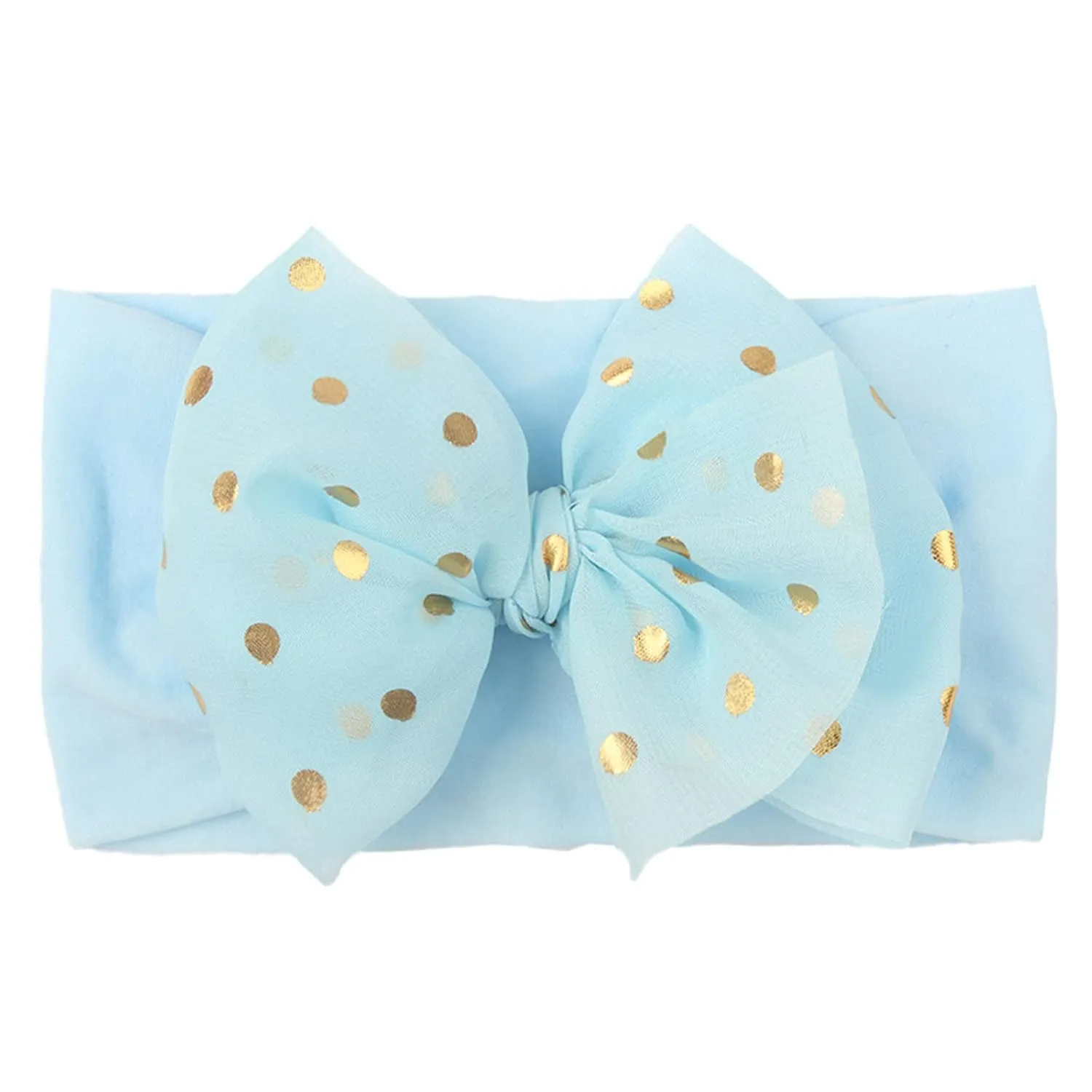 Baby Girls Bows Headbands Nylon Hairbands Ribbon Bow Elastic Hair Accessories for Newborns Infants Toddlers Kids (M, One Size)
