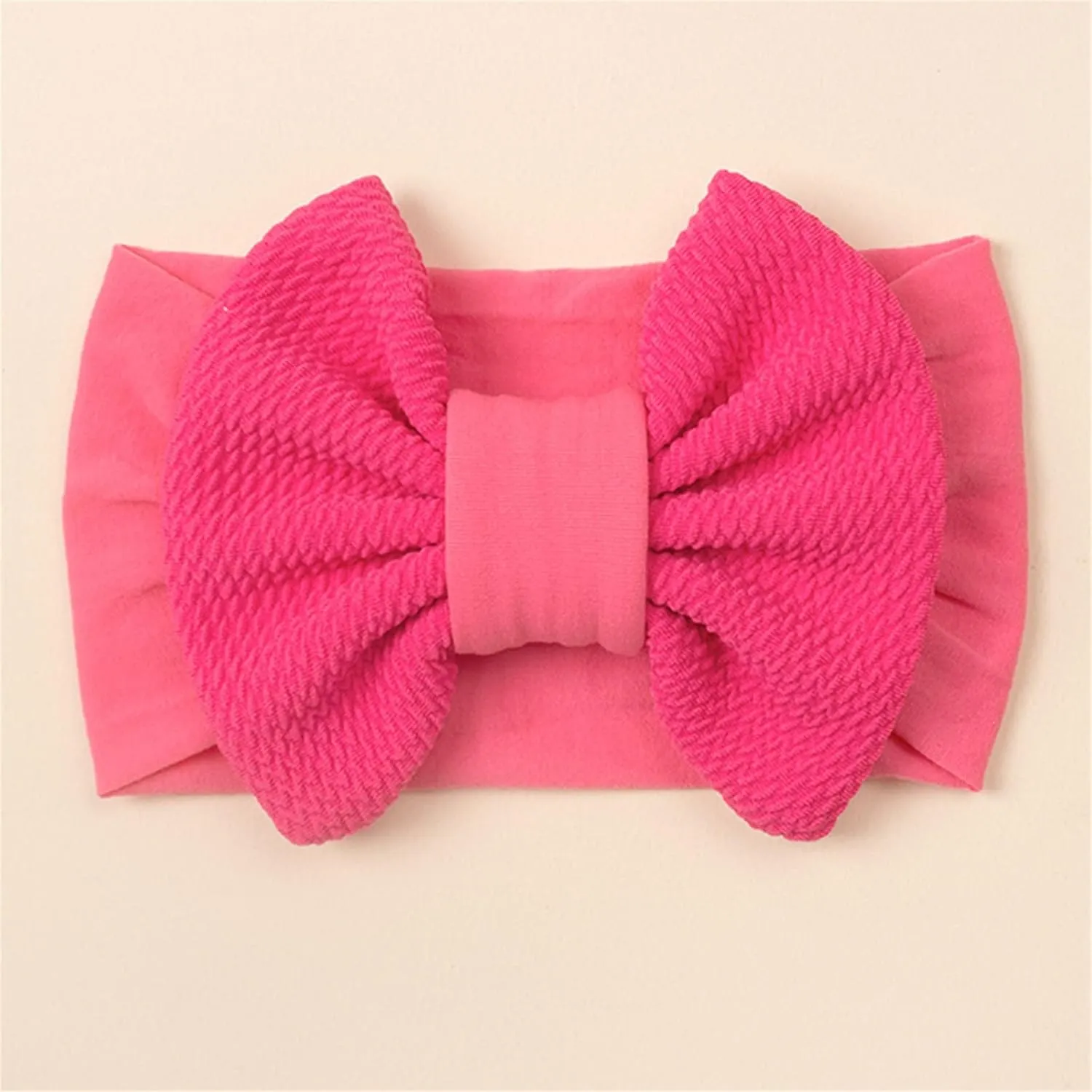 Baby Headbands Elastic Cute Bows Head Wrap Stretchy Knot Headbands with Hair Bows Hairbands Hair Bows Headbands (C, One Size)