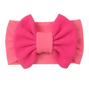 Baby Headbands Elastic Cute Bows Head Wrap Stretchy Knot Headbands with Hair Bows Hairbands Hair Bows Headbands (C, One Size)