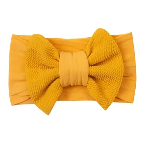 Baby Headbands Elastic Cute Bows Head Wrap Stretchy Knot Headbands with Hair Bows Hairbands Hair Bows Headbands (D, One Size)