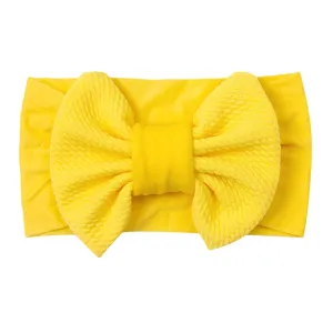 Baby Headbands Elastic Cute Bows Head Wrap Stretchy Knot Headbands with Hair Bows Hairbands Hair Bows Headbands (E, One Size)