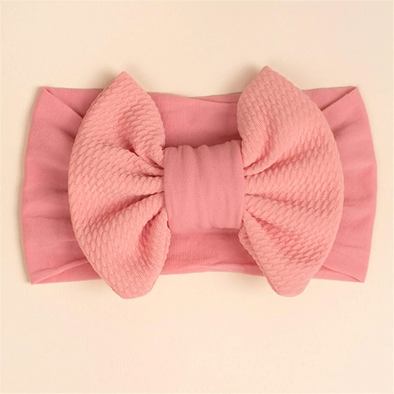 Baby Headbands Elastic Cute Bows Head Wrap Stretchy Knot Headbands with Hair Bows Hairbands Hair Bows Headbands (F, One Size)