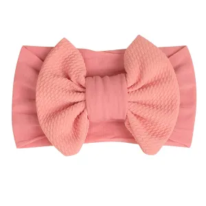 Baby Headbands Elastic Cute Bows Head Wrap Stretchy Knot Headbands with Hair Bows Hairbands Hair Bows Headbands (F, One Size)
