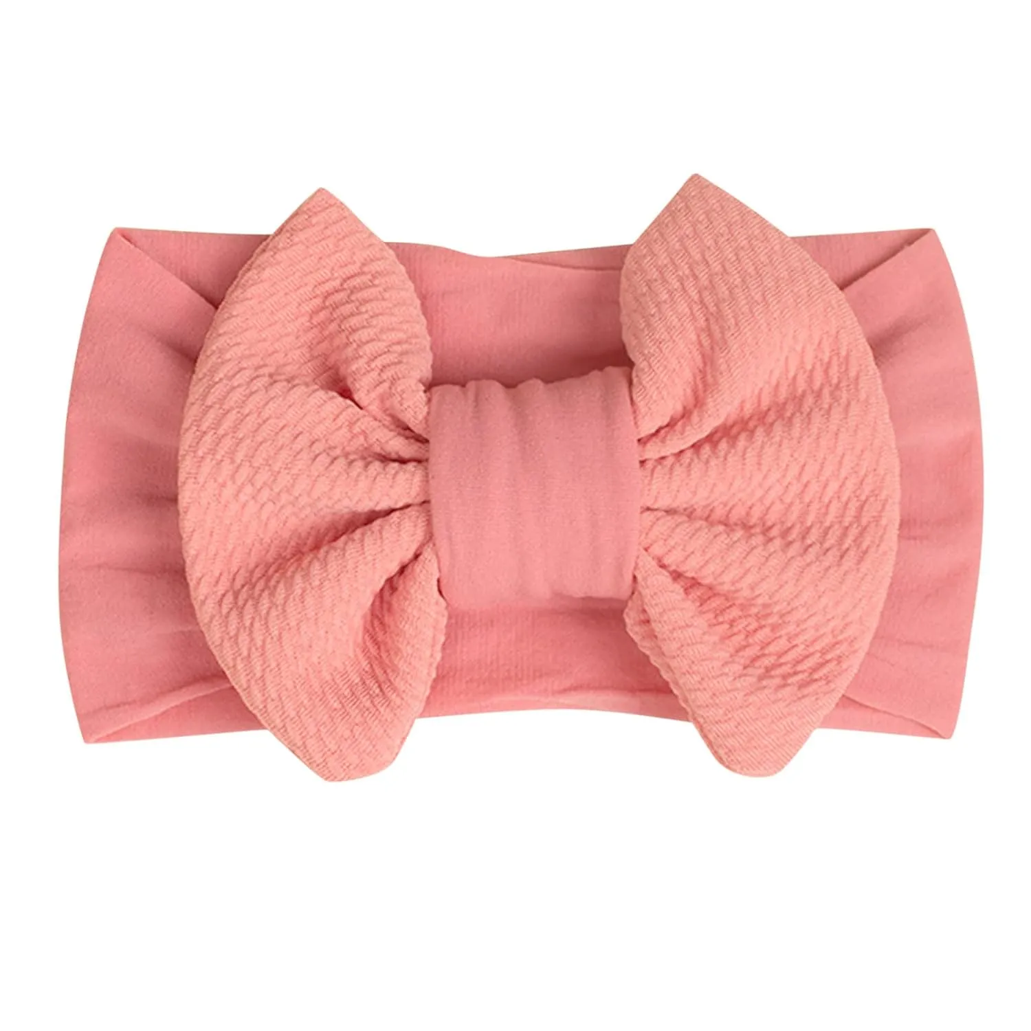 Baby Headbands Elastic Cute Bows Head Wrap Stretchy Knot Headbands with Hair Bows Hairbands Hair Bows Headbands (F, One Size)
